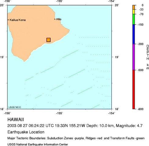 Volcano, Hawaii - M 4.7 Earthquake