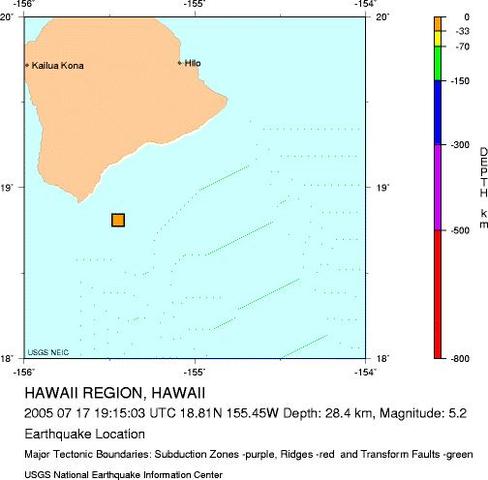 Hawaii region, Hawaii - M 5.1 Earthquake