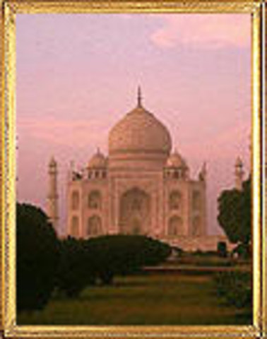 The Taj Mahal is built