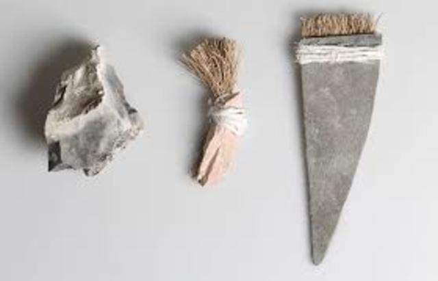Las herramientas en la edad de piedra (antes de Cristo)