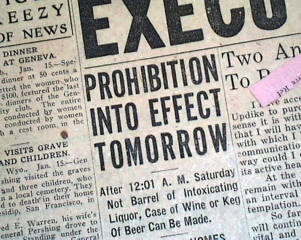 Prohibition laws