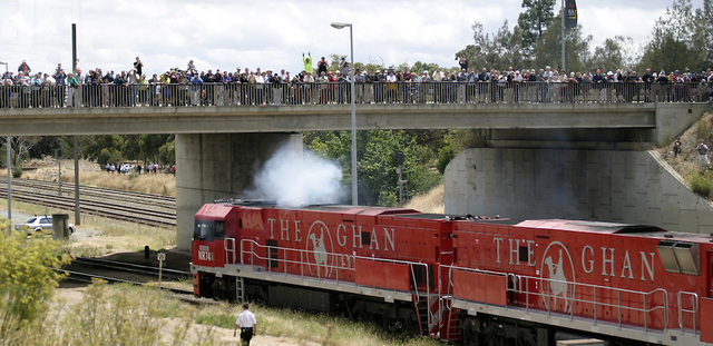 First Ghan passenger train went from Adilade to Darwin
