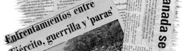 Junio 15, 2004Masacre de La Gabarra. Miembros del frente 33 de las Farc asesinan a 34 raspachines en una finca cercana a La Gabarra.