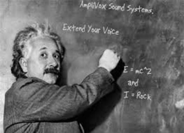 Einstein works as a teacher