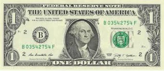 The US dollar was introduced