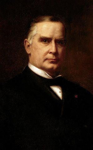 William McKinley is inaugurated as the 25th president