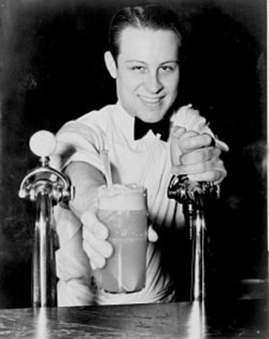 ice cream soda was invented by Robert M. Green of Philadelphia. Green's invention paved the way for the soda fountain industry to flourish