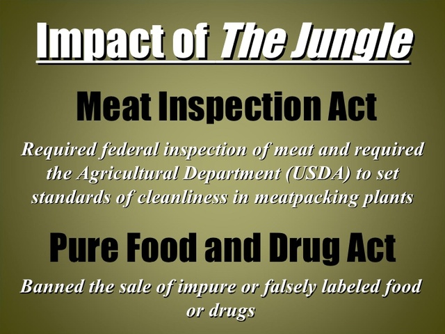 Upton Sinclair writes The Jungle