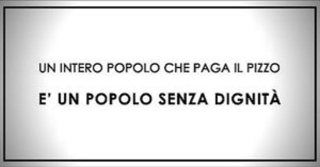 Carteles Addio Pizzo