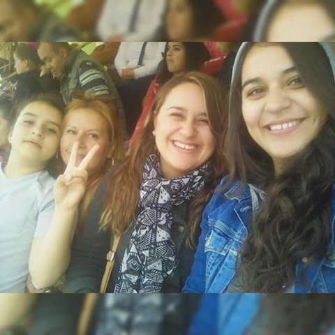 Mi familia en una kermes