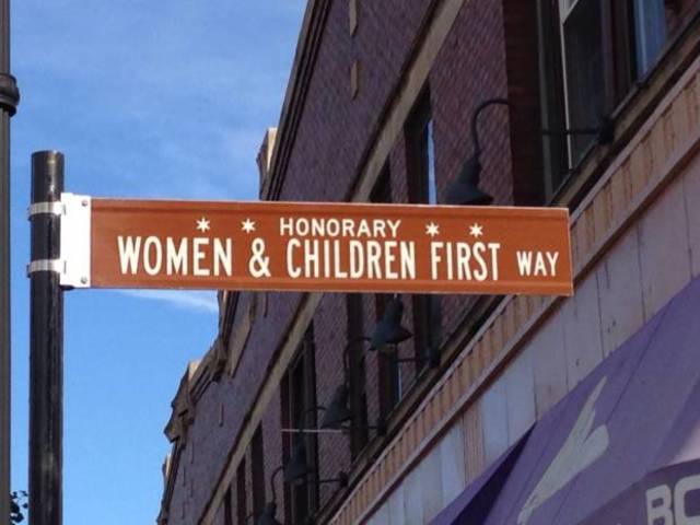 Street Named After Women & Children First