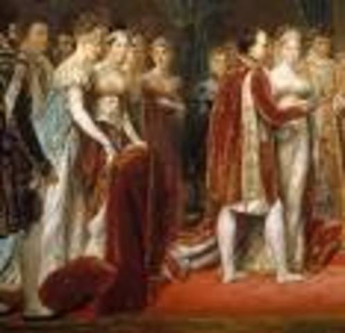 Napoloen marries Marie Louise Of Austria