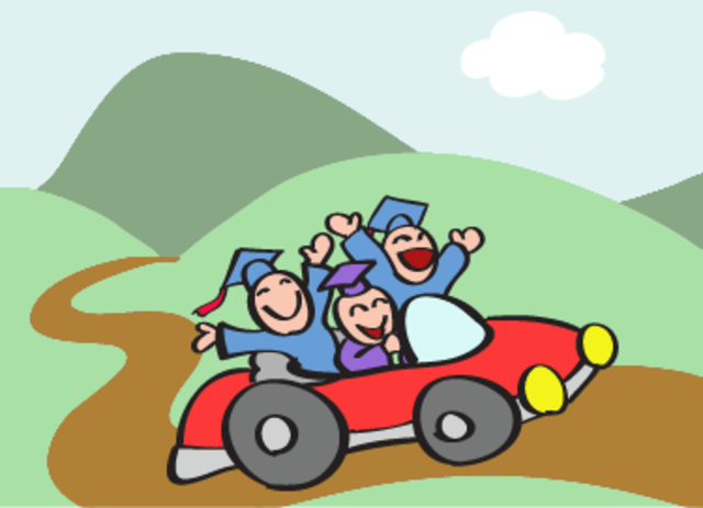 First day of college and driving alone