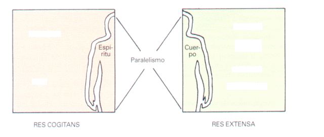 Descartes (concepcion del espacio por medio de la res extensa, res cogitans)