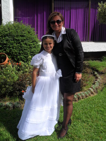 Hice mi primera comunión.