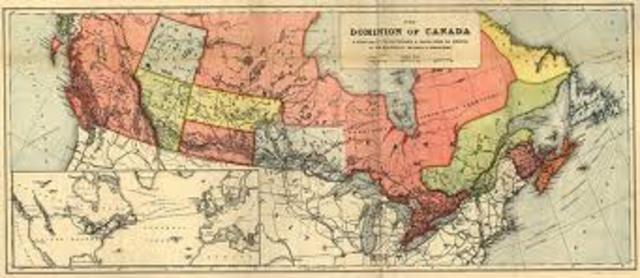 Confederation Creates the Dominion of Canada.