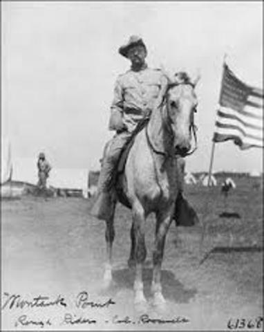 Theodore Roosevelt Returns From The Spanish American War