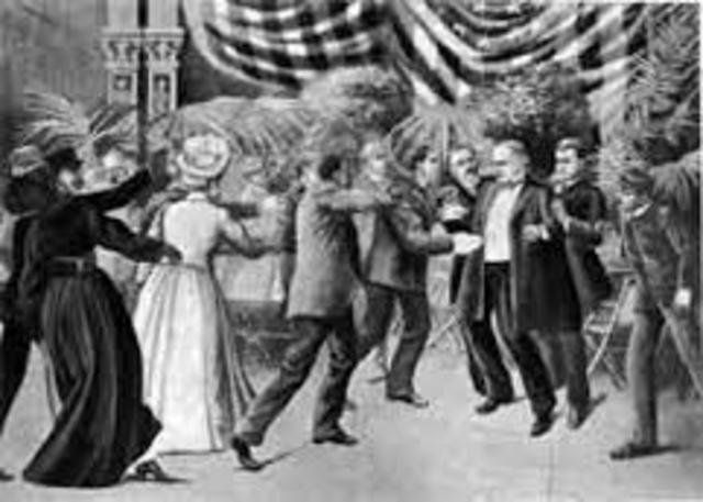 President Wiliam McKinley is shot