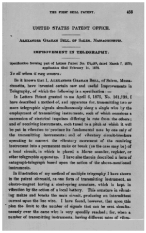 El Teléfono, la patente de Bell