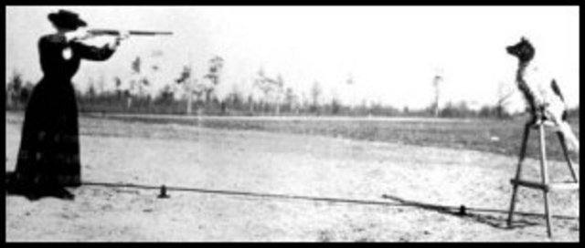 Annie, Frank and their dog Dave began touring Army camps