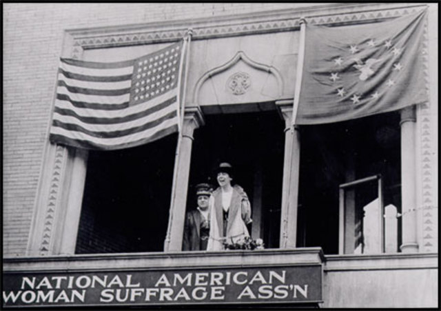 National American Woman Suffrage Association is formed