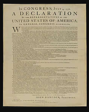 The Declaration of Independence