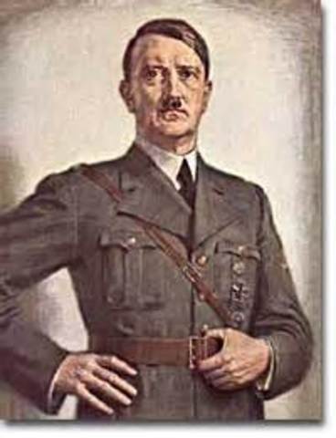 Hidenburg dies, Hitler takes power