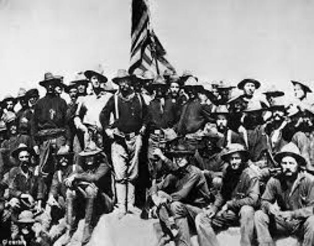 Returns from the Spanish-American War as a hero