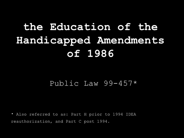 The Handicapped Children's Protection Act of 1986