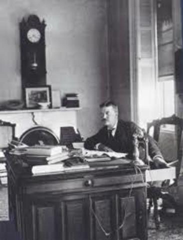 Named president when Mckinley is assassinated