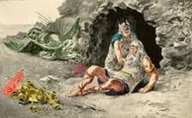 Beowulf Gets Killed by the Dragon