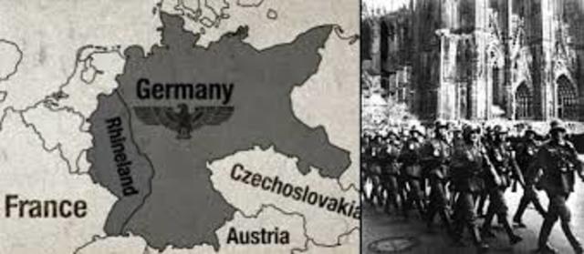 Germany occupies Rhineland