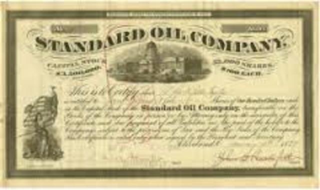 Standard oil dissolved by supreme court