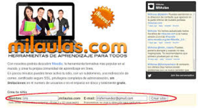 PRIMER SITIO DE LA MOODLE