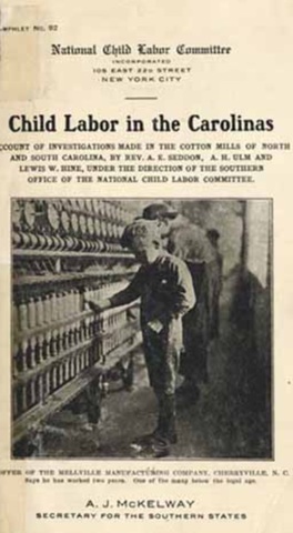 The National Child Labor Committee started investigations