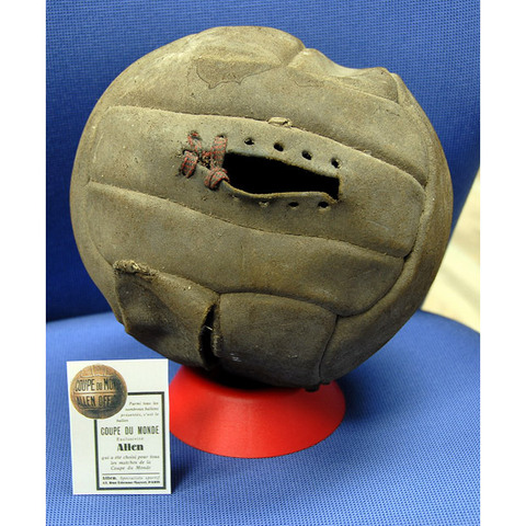 World cup ball 1938 between Hungary and Italy