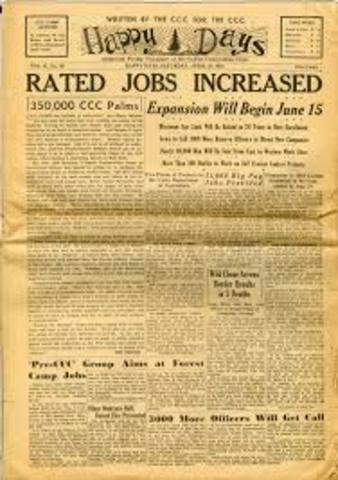 First job, in the newspaper industry.