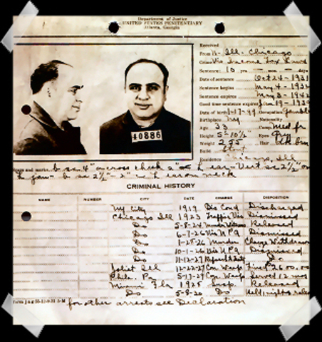 Al Capone is convicted of Income Tax Evasion