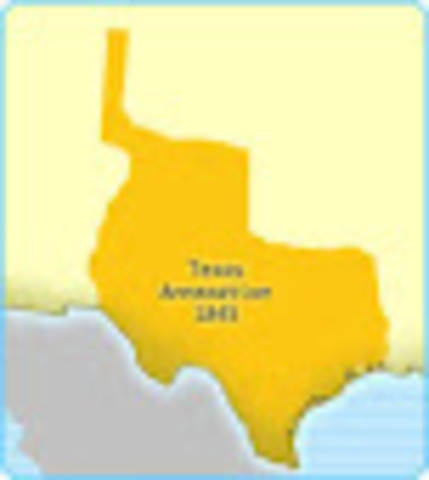 Texas annexed to U.S.