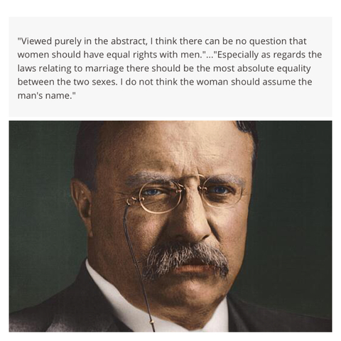 Theodore Roosevelt Helping Women Suffragist?