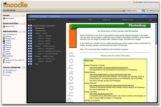 La nueva actualizacion de moodle 1.2