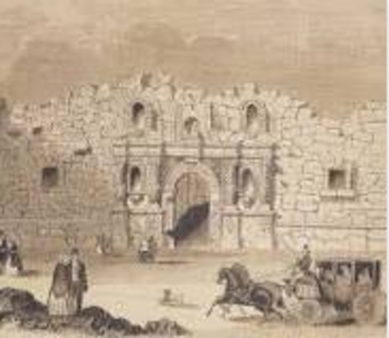 The Battle of the Alamo began