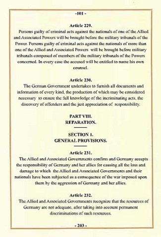 Treaty of Versailles