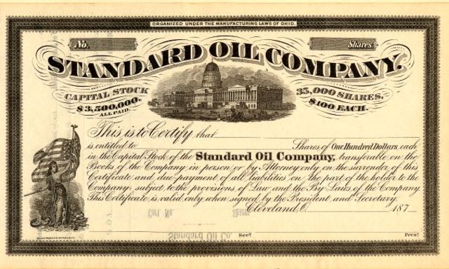 Standard oil company dissolved