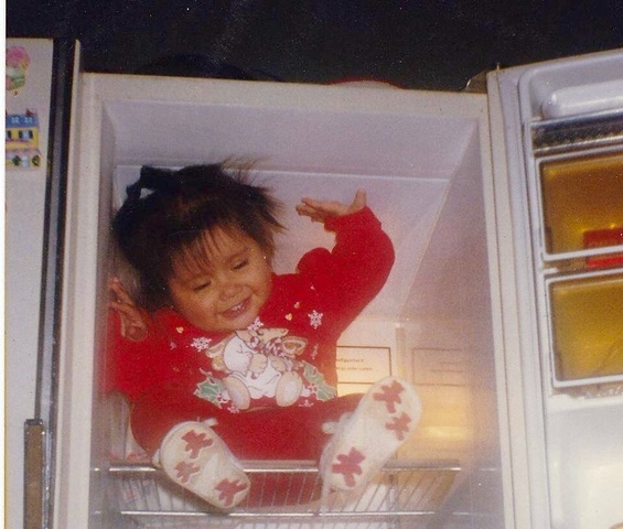 La bebe del refrigerador