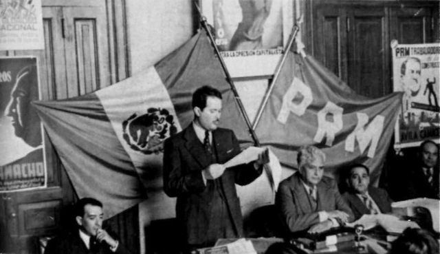 PRM como eje del poder político en México