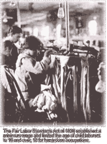 The Fair Labor Standards Act is established
