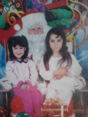 Mi primer foto con Santa