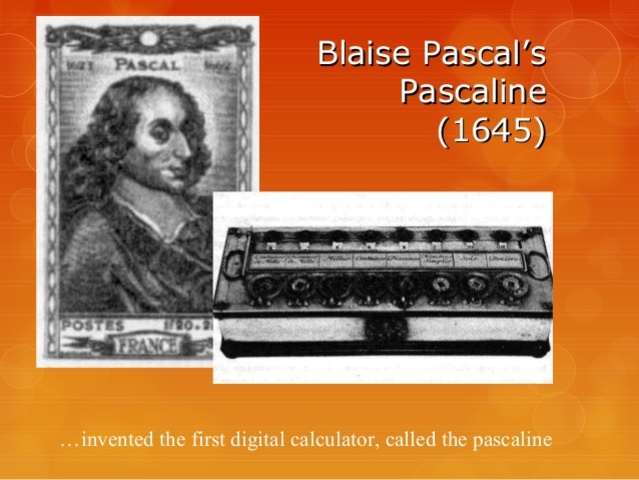 BLAISE PASCAL 1645