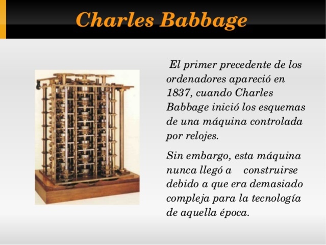 1837 CHARLES BABBAGE